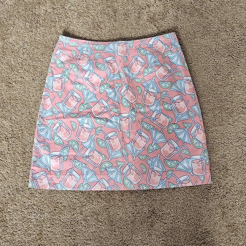 Vineyard Vines Squibby Cocktail Lime Mini Skirt 4